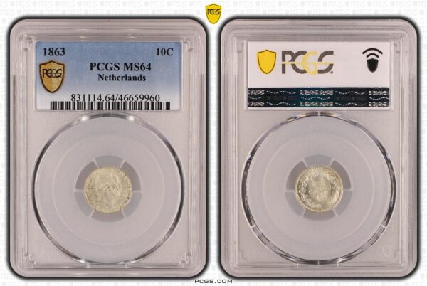 10 cent 1863 PCGS MS64