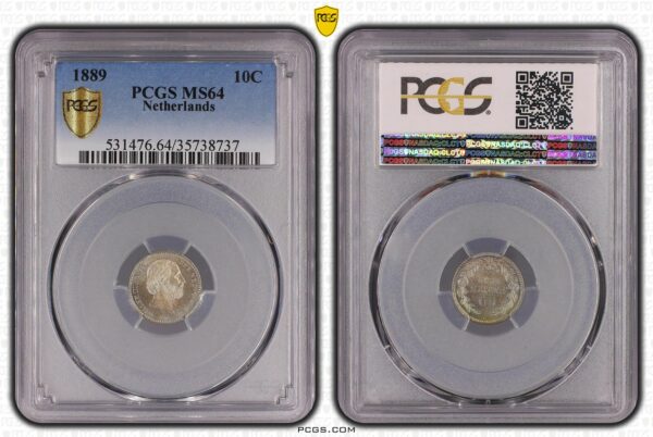 10 cent 1889 MS64 PCGS