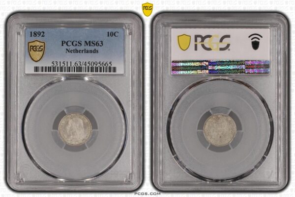 10 cent 1892 MS63 PCGS