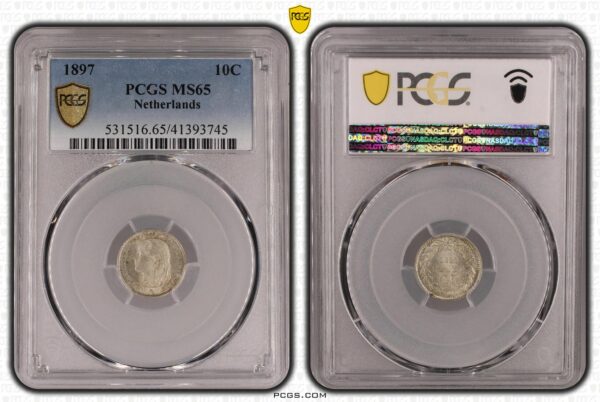 10 cent 1897 PCGS MS65
