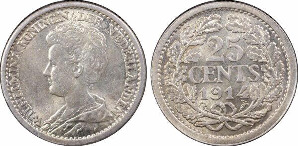 25 cent 1914 MS64 PCGS