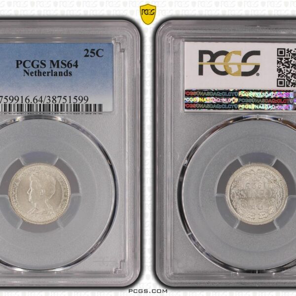 25 Cent 1925 MS64 PCGS