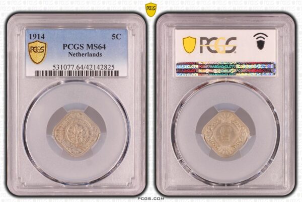 5 cent 1914 PCGS MS64