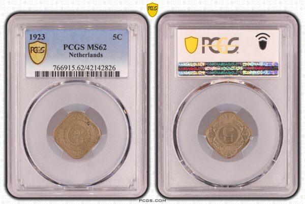 5 cent 1923 PCGS MS62