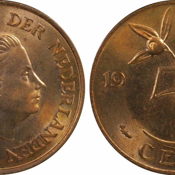 5 cent 1955 PCGS gecertificeerd