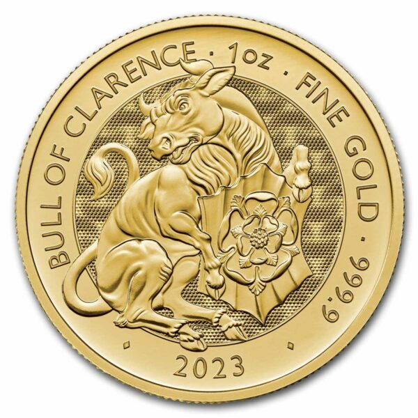 Gouden Tudor Beast The Bull of Clarence 1 oz 2023 front