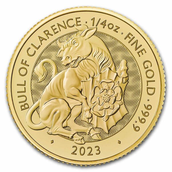 Gouden Tudor Beast - The Bull of Clarence 1/4 oz 2023