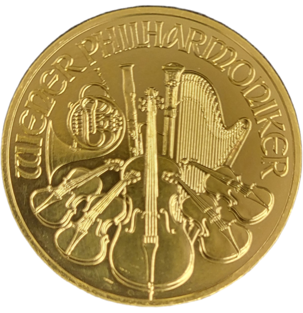 Gouden Wiener Philharmoniker 1 oz 2021 back