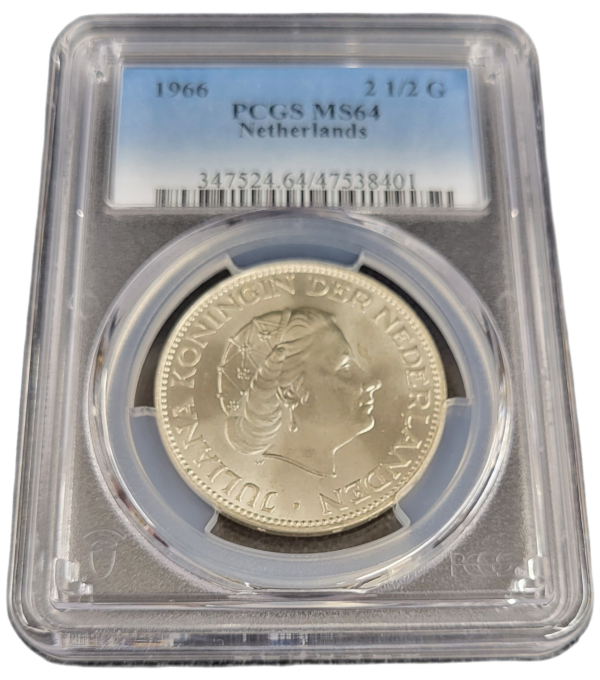 zilveren 2 1/2 gulden 1966