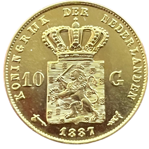 gouden tien gulden 1887