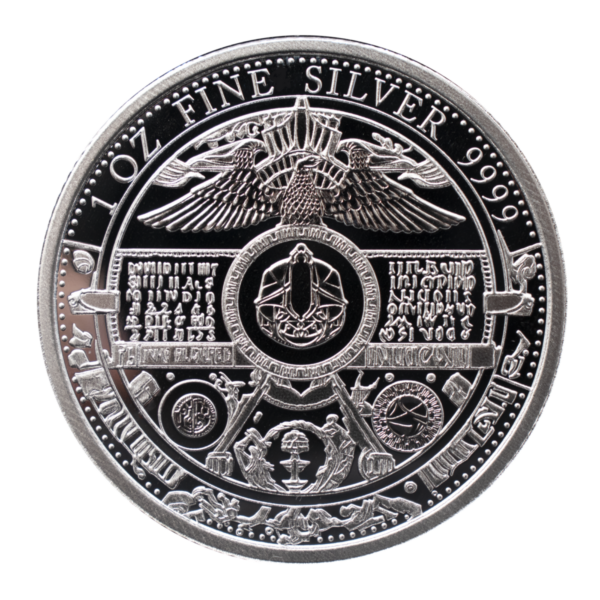 Chad AI Silver Coin 1 oz 2023 back