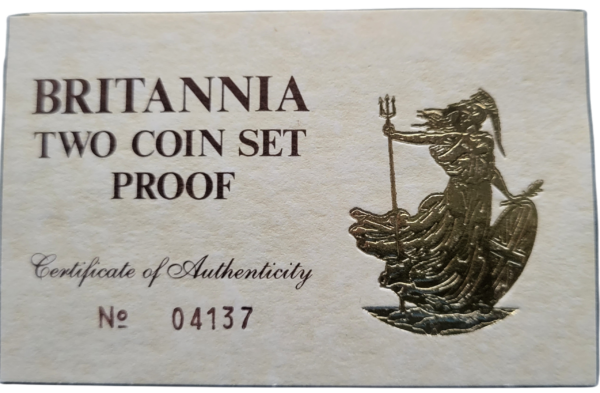 Gouden Britannia Proof Set 1987 cert
