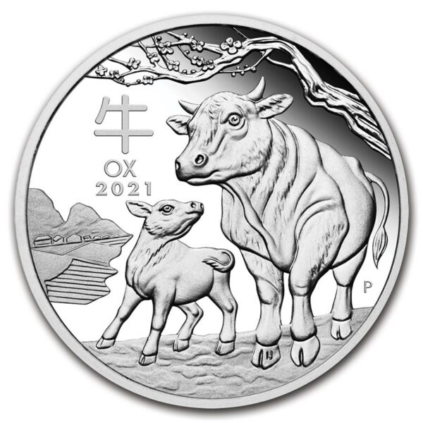 Lunar III 0.5 oz 2021 Ox proof