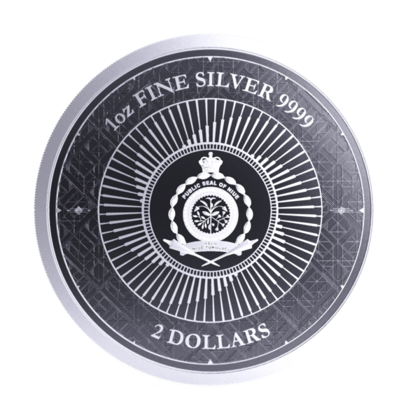 Niue Chronos Silver Coin 1 oz 2023 back