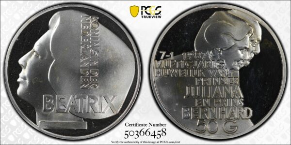 50 gulden 1987 Proefslag SP66 PCGS