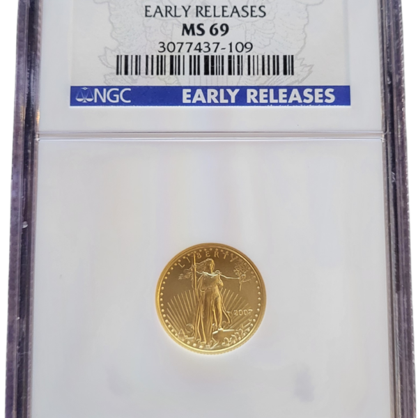 american eagle 1/10 oz 2007 w