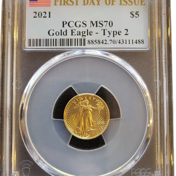 American Eagle 1/10 oz 2021 Type 2 PCGS