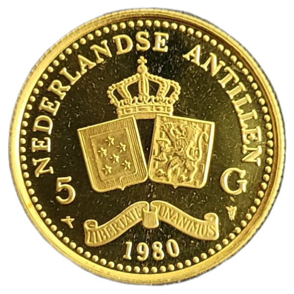 Gouden 5 Gulden 1980