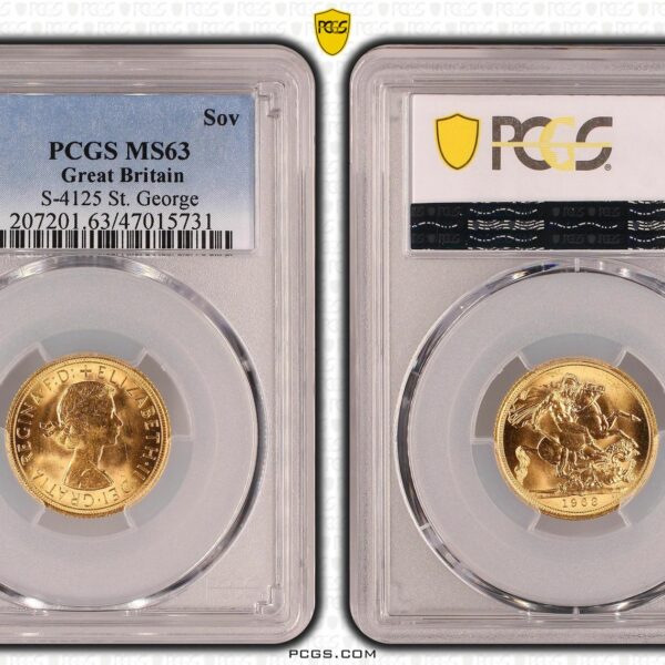 Gouden Sovereign 1963 MS63 PCGS