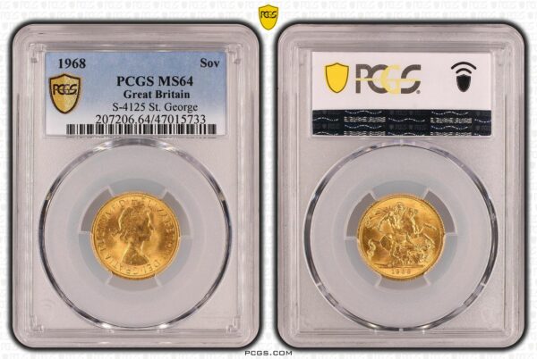 Gouden Sovereign 1968 MS64 PCGS