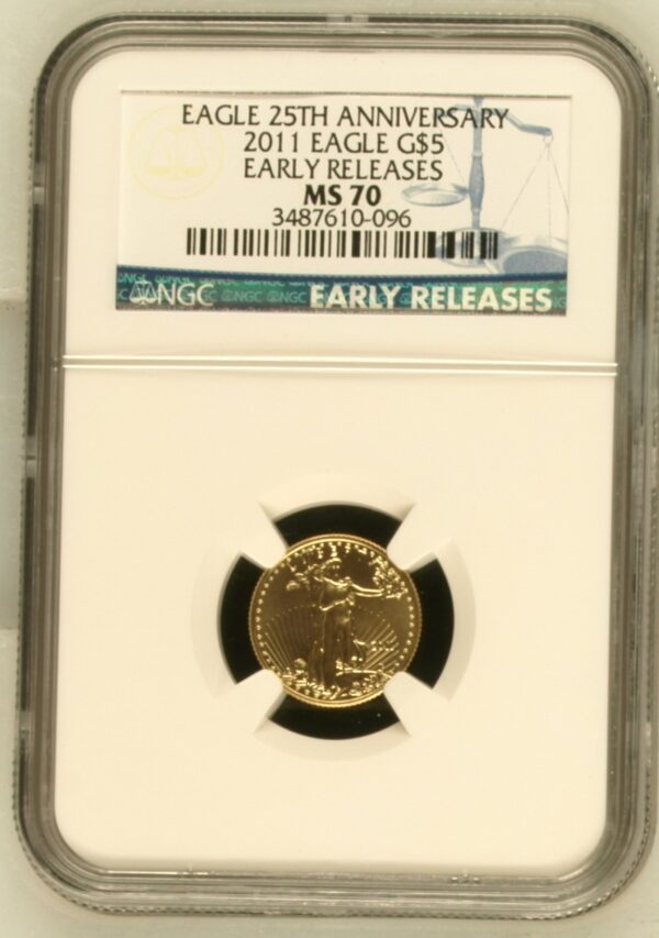 American Eagle 1/10 oz 2011 NGC MS70