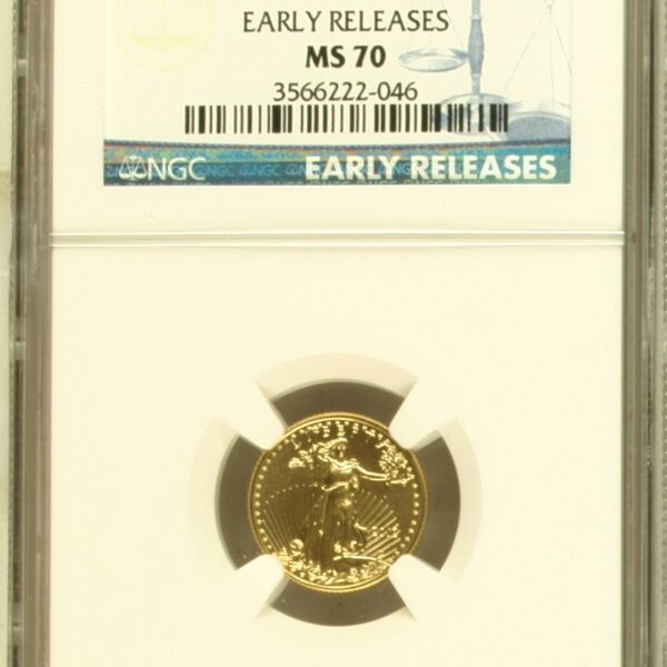 Gouden American Eagle 1/10 oz 2012 NGC MS70