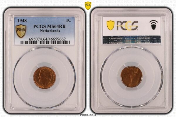 1 cent 1948 MS64 rb