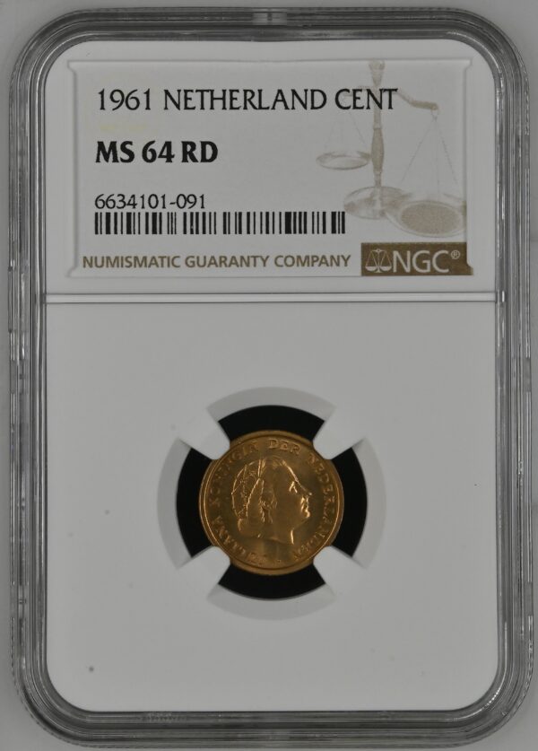 1 cent 1961 MS64 rd NGC