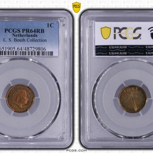 1 cent 1961 proof pr64 rb L.S. Beuth coll. PCGS