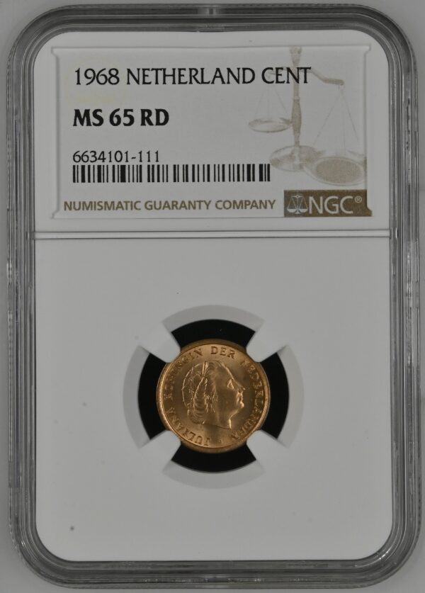 1 cent 1968 MS65 RD NGC