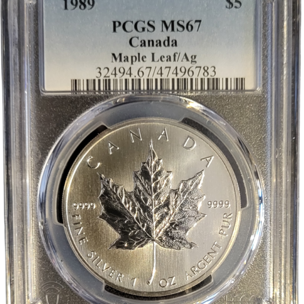 Maple Leaf 1989 PCGS MS67