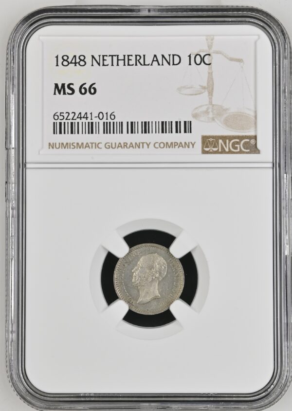 10 cent 1848 MS66 NGC