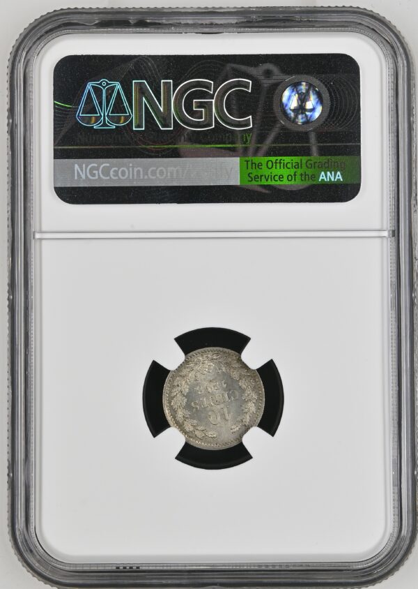 10 cent 1848 MS66 NGC