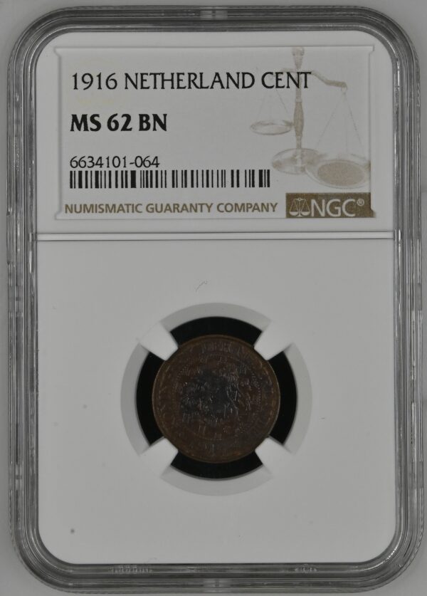 1 cent 1916 MS62