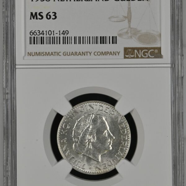 1 Gulden 1958 MS63 NGC