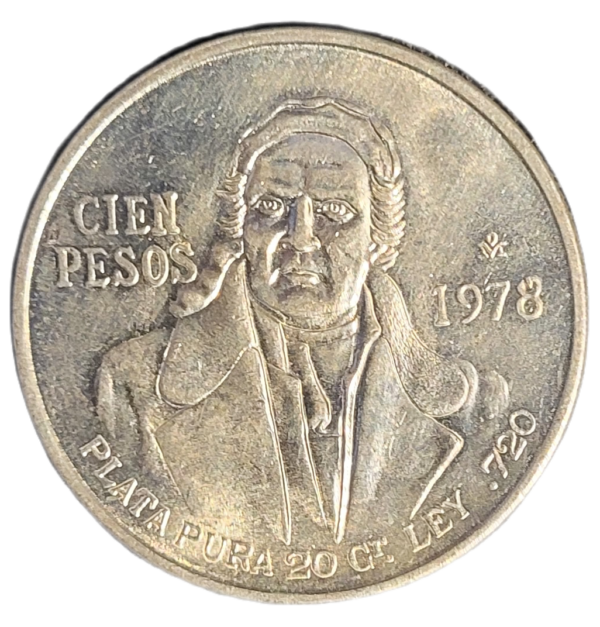 zilveren 10 Pesos 1977 t/m 1978