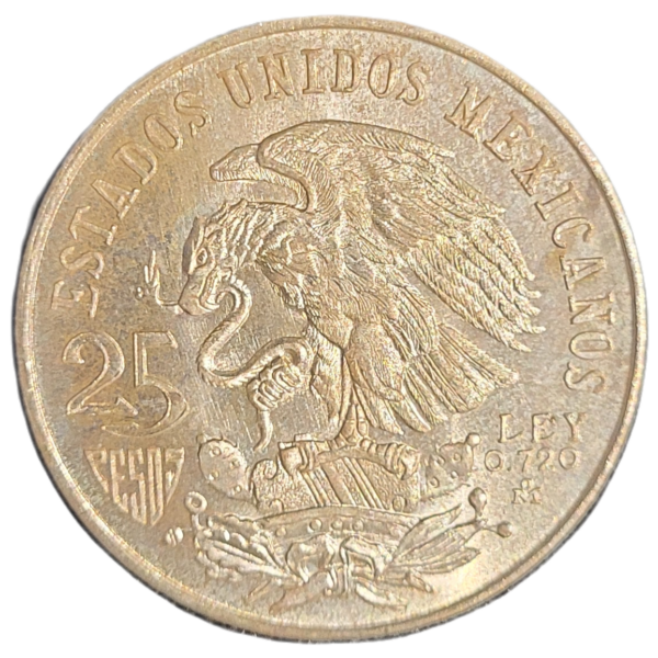 zilveren 25 Pesos 1968 Olympische Spelen