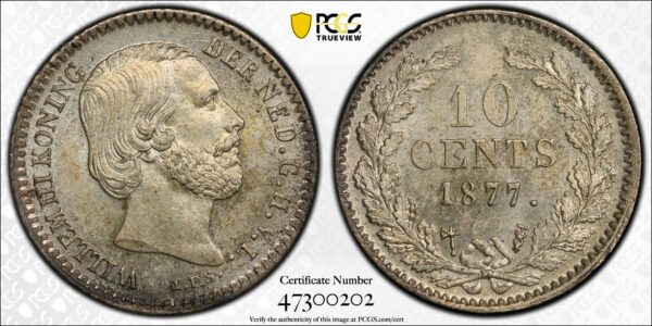 10 cent 1877 MS64 PCGS