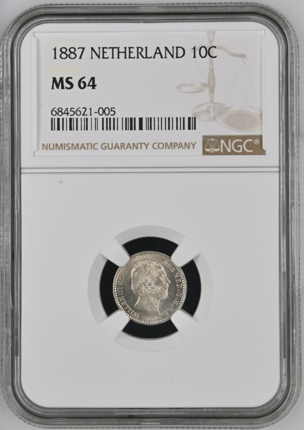 10 cent 1887 MS64 NGC