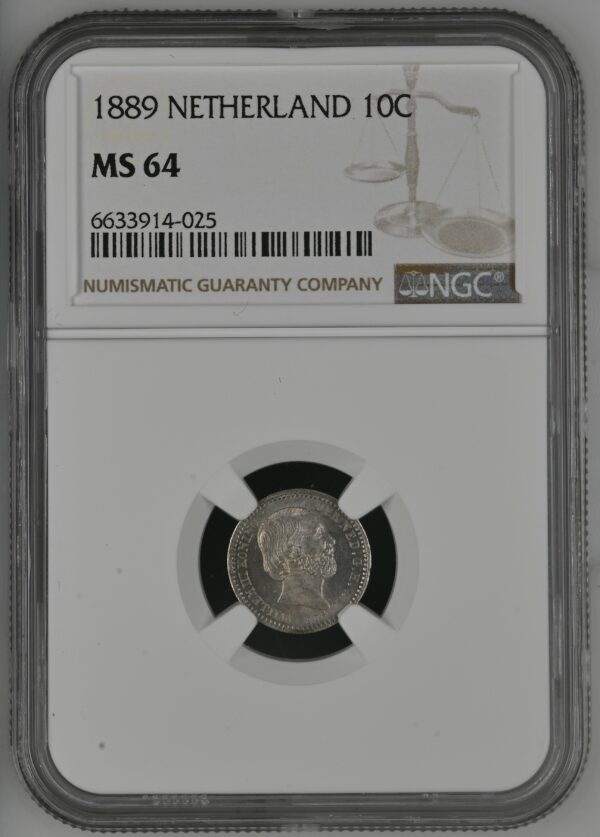 10 cent 1889 MS64 NGC