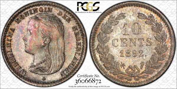 10 cent 1892 MS66 PCGS