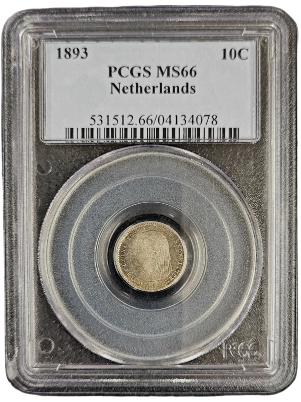 10 cent 1893 MS66 PCGS