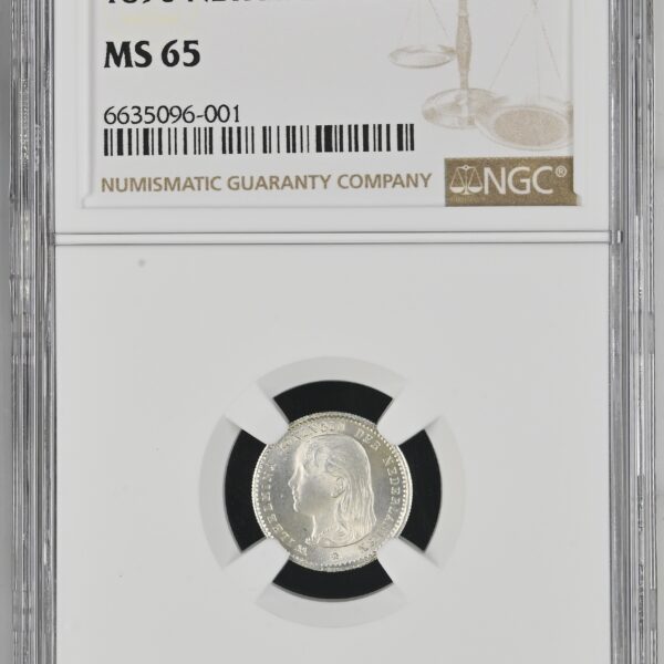 10 cent 1896 MS65 NGC