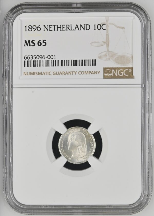 10 cent 1896 MS65 NGC