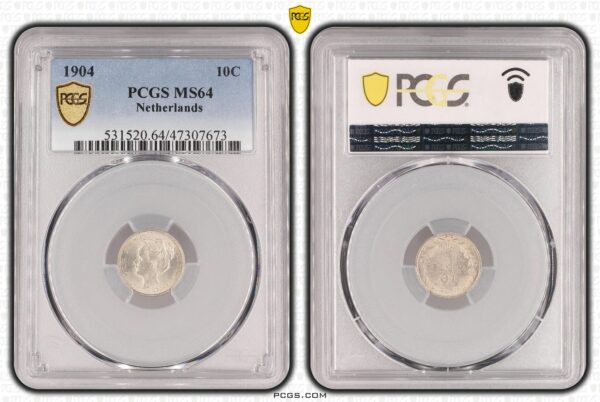 10 cent 1904 MS64 PCGS