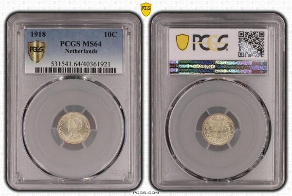 10 cent 1918 MS64 PCGS