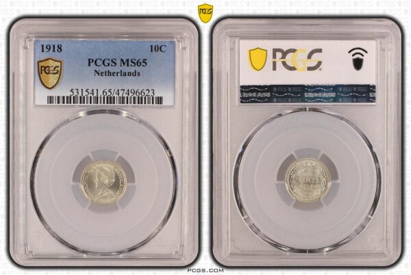 10 cent 1918 MS65 PCGS