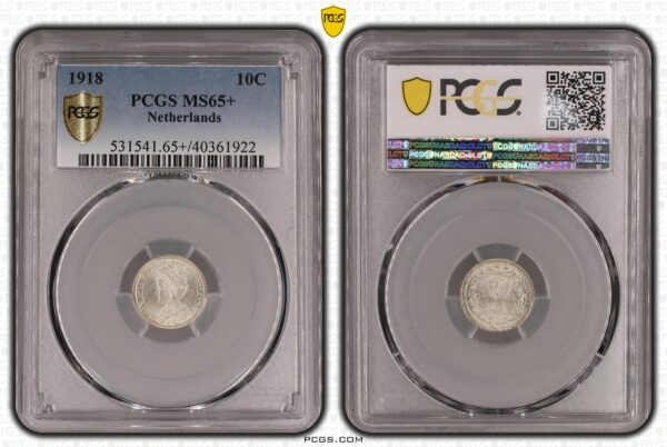 10 cent 1918 MS65+ PCGS