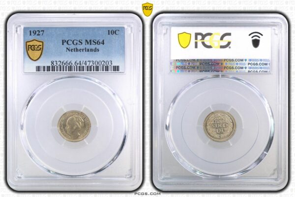 10 cent 1927 MS64 PCGS