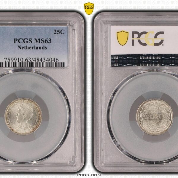 25 cent 1914 MS63 PCGS